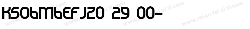 KSOBMBEFJZ0 29 00字体转换